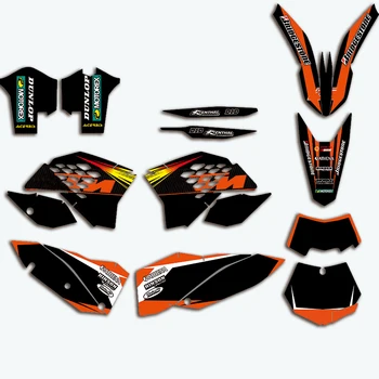 

For EXC 2008-2011 Motocross Decal Sticker Complete Custom Graphics For KTM EXC 125 250 350 450 2008 2009 2010 2011