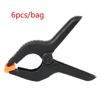 

6pcs 9inch Woodworking Tools Spring Clamps Plastic Adjustable Carpentry Clip Photo Background