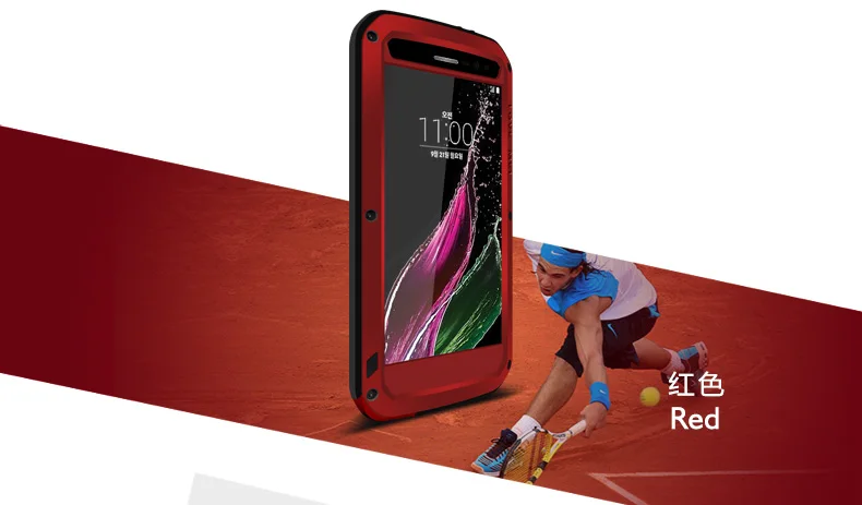 Мощный чехол Love Mei для LG Zero/LG Class/H740, водонепроницаемый противоударный алюминиевый чехол с бесплатным закаленным стеклом