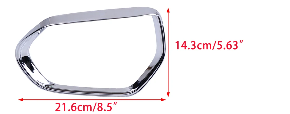 DWCX 1 пара хромированный боковой козырек против дождя на зеркало заднего вида крышка отделка ABS подходит для Toyota Camry