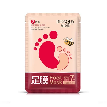 

BIOAUQA 1Pair honey whitening hydrating foot mask anti-wrinkle Nourish skin care