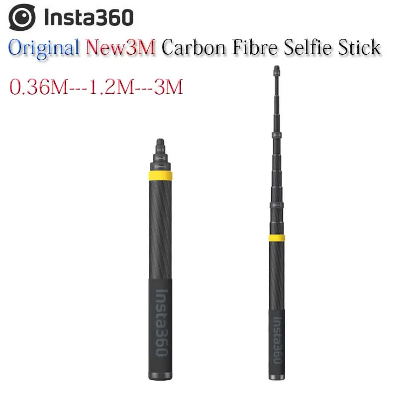 탄소 섬유 셀카봉 모노포드, Insta 360 ONE X2 ONE R ONE RS용..