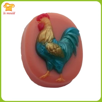 

2017LX-MOLD Cocktail Silicone Mold Chicken Year mould Baking Chocolate MoldS Sugar Handmade Soap Mould