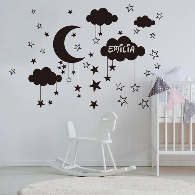 Sticker Prénom de Star - Décoration murale chambre enfant à personnaliser