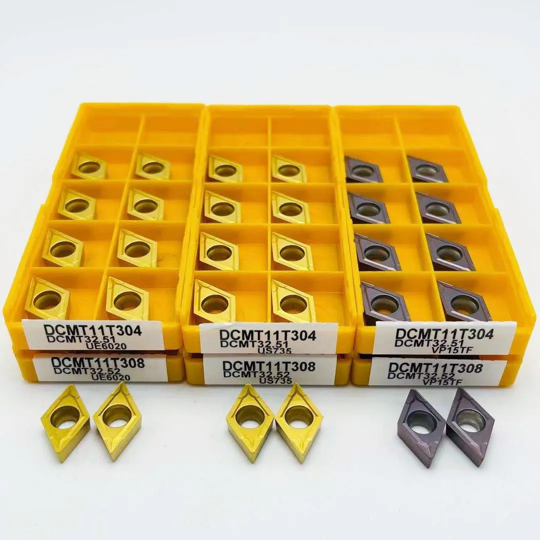 

DCMT070204 DCMT11T304 DCMT11T308 Carbide Insert Internal Turning Tool CNC Tool 100% Turning Insert Steel Parts