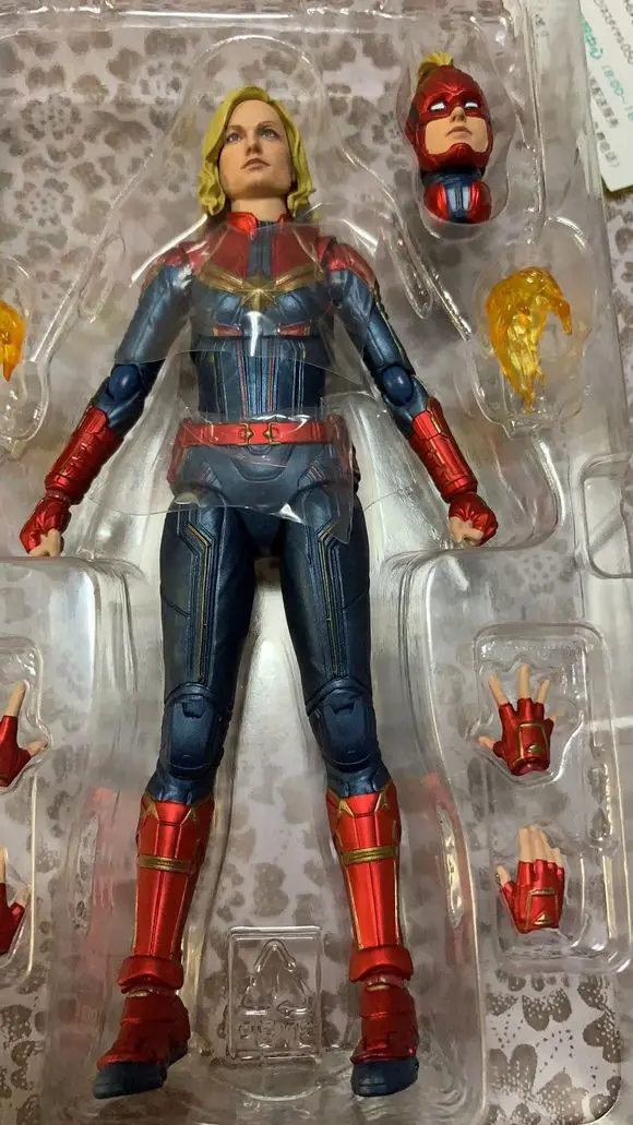 SHF Marvel мстители капитан Марвел шарнирная фигурка модель игрушки|Игровые фигурки