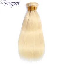 Aliexpress - Deepin Hair Weaving Straight  613 Blonde Bundles Brazilian 100% Human Hair Bundles Non-Remy For Women Hair Extension