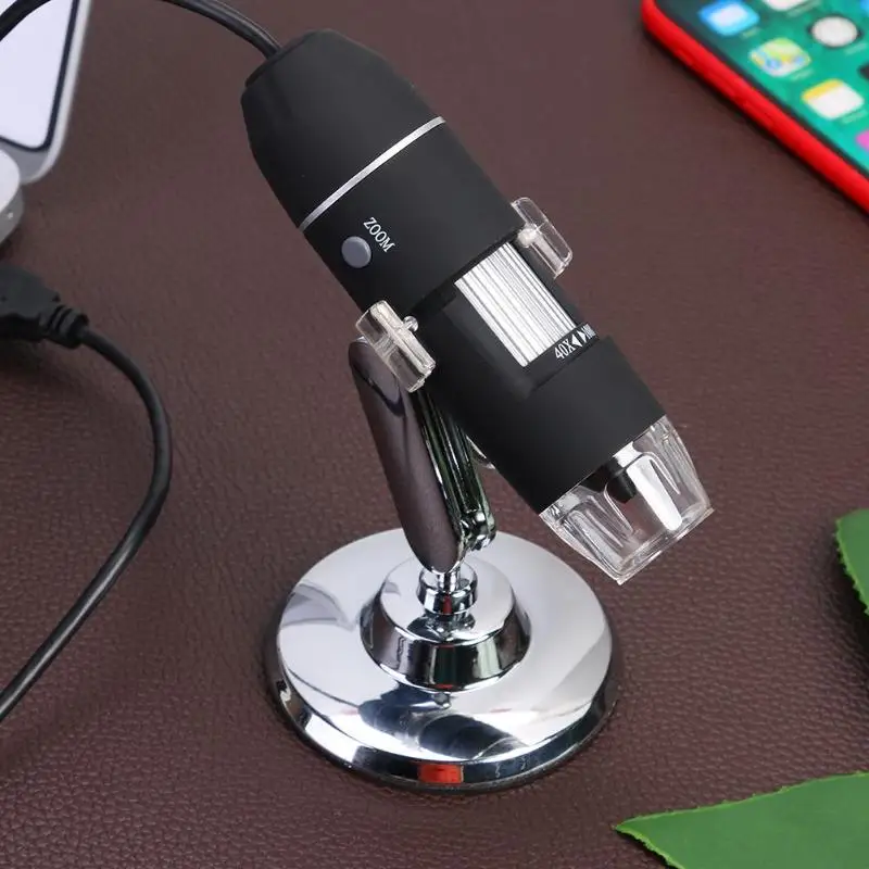 40-1000X увеличение USB цифровой микроскоп с адаптером OTG Лупа Диапазон фокусировки от 10 мм до 250 мм
