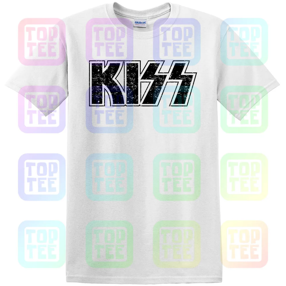 Футболка Kiss 'Distressed Logo'-Новинка