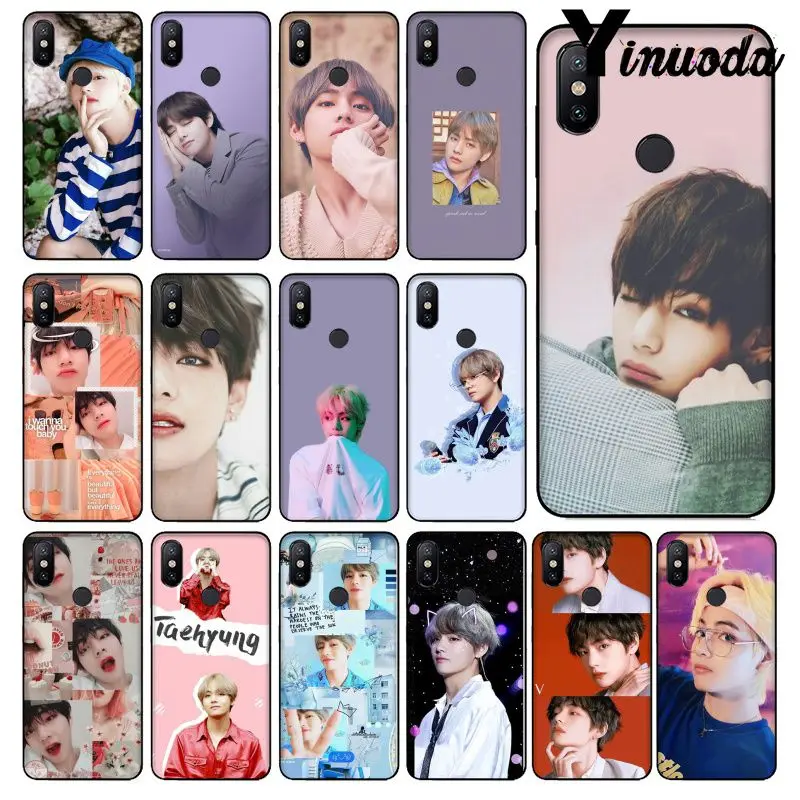 

Yinuoda Kim V Taehyung Luxury High-end Protector Case for Xiaomi Mi 8 8 SE 6 6plus Note 3 MIX 2 2S Note 3 Redmi Note 4 4X Cover