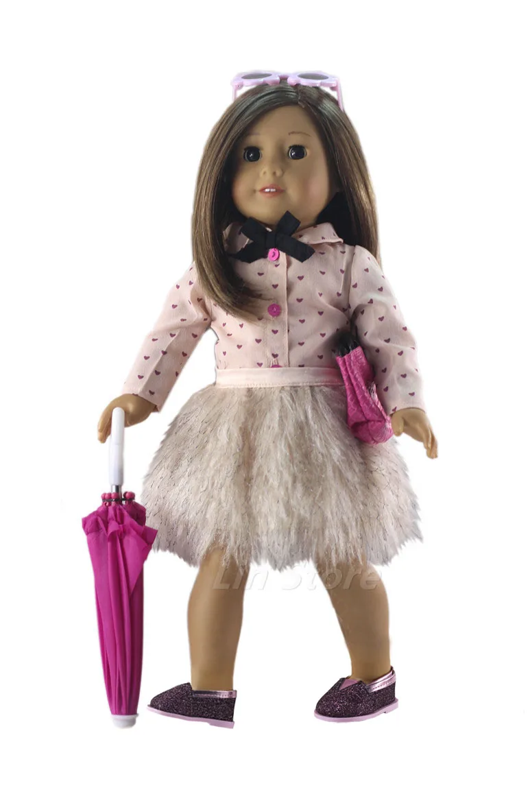 Комплект модной кукольной одежды игрушечная одежда 18 дюймов американская кукла