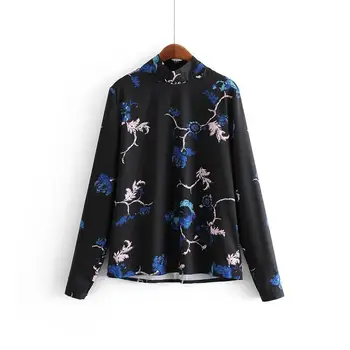 

2020 New Fashion Brand Summer Shirt Print Full Casual Stand Polyester