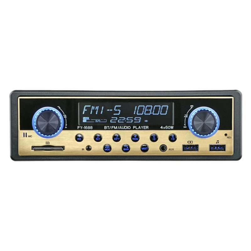 1 DIN автомобильный MP3 мультимедийный плеер Bluetooth Радио стерео радио TF 2 USB AUX вход приемник аудио Авто Электроника 12 В в-тире