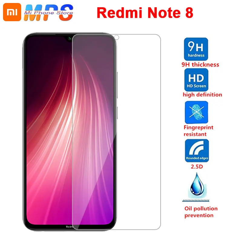 

2pcs Tempered Glass For Xiaomi Redmi Note 8 Screen Protector Protective glass on Redmi Note 8 Glass