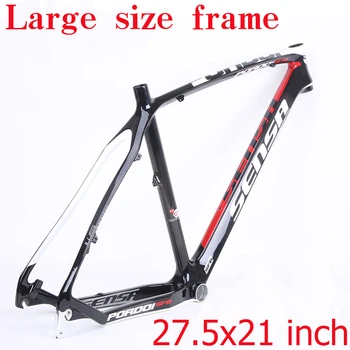 

SENSA T800 Carbon MTB Bike Frame 27.5er mtb carbon frame 27.5x21 inch carbon mountain bike frame 135*9mm bicycle frameset