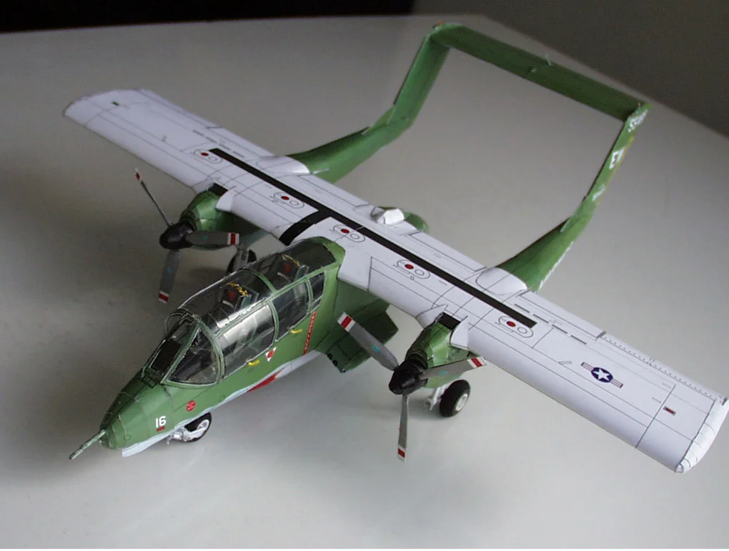 1:32 Scale USS OV-10A Light Ground Attack Aircraft DIY Handcraft PAPER MODEL KIT Puzzles Handmade Toy DIY