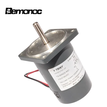 

Bemonoc DC Permanenr Magnet Motor 12V 24V Diameter 60mm High Speed Utra Mute Electric Brush Motor Forward And Reverse Adjustment