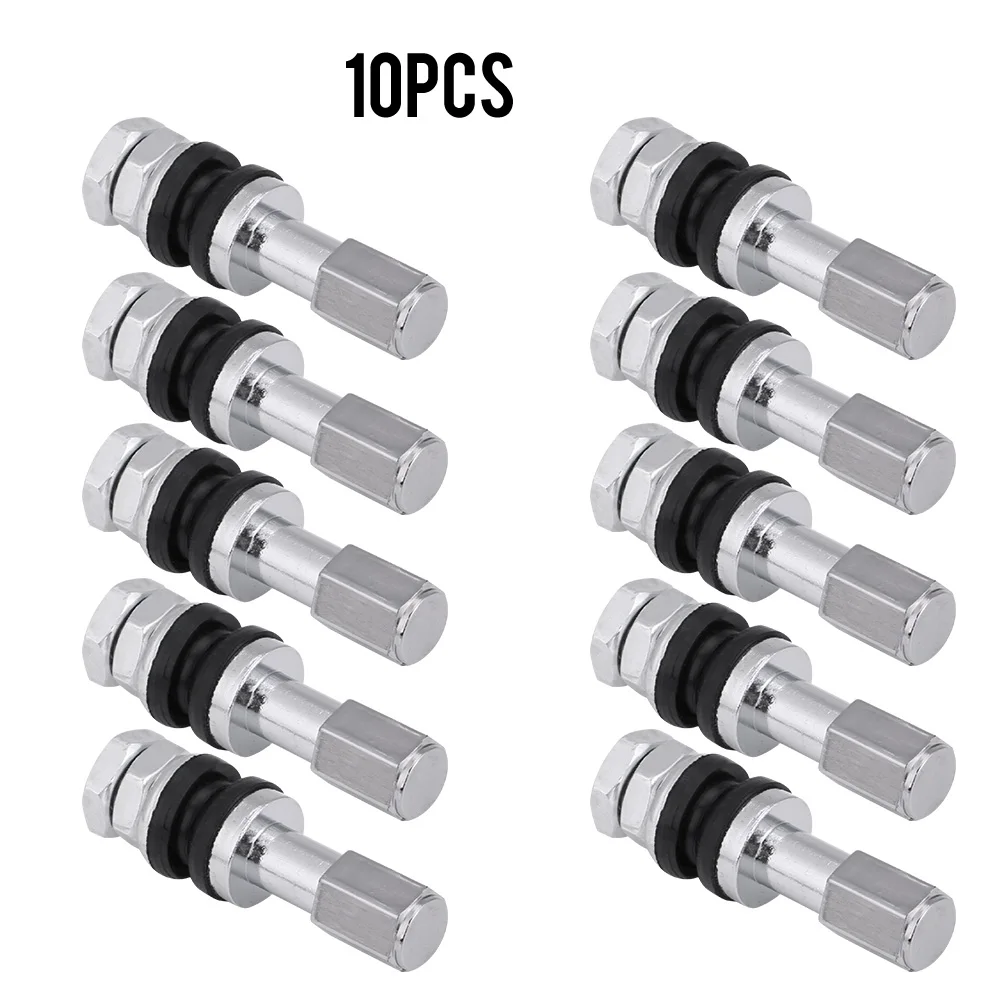 10pcs TR43E Metal Car Truck Motorcycle Tubeless Tire Tyre Valves Stems