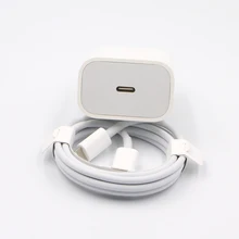 10 шт. 18 Вт PD USB зарядное устройство быстрый адаптер для ip iPhon e 11 Pro XR X XS MAX 8 PLUS для быстрой зарядки с usb-кабелем