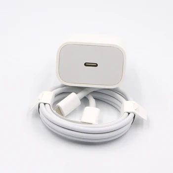 

18W PD USB Charger Quick Adapter For ip iPhon e 11 Pro XR X XS MAX 8 PLUS For Fast Charging US plug Travel with USB Cable