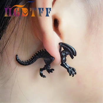

1pcs Halloween Costume for Women Scary Dinosaur Monster Pterosaur Stud Earring Halloween Alien Fashion Gifts for Women & Men