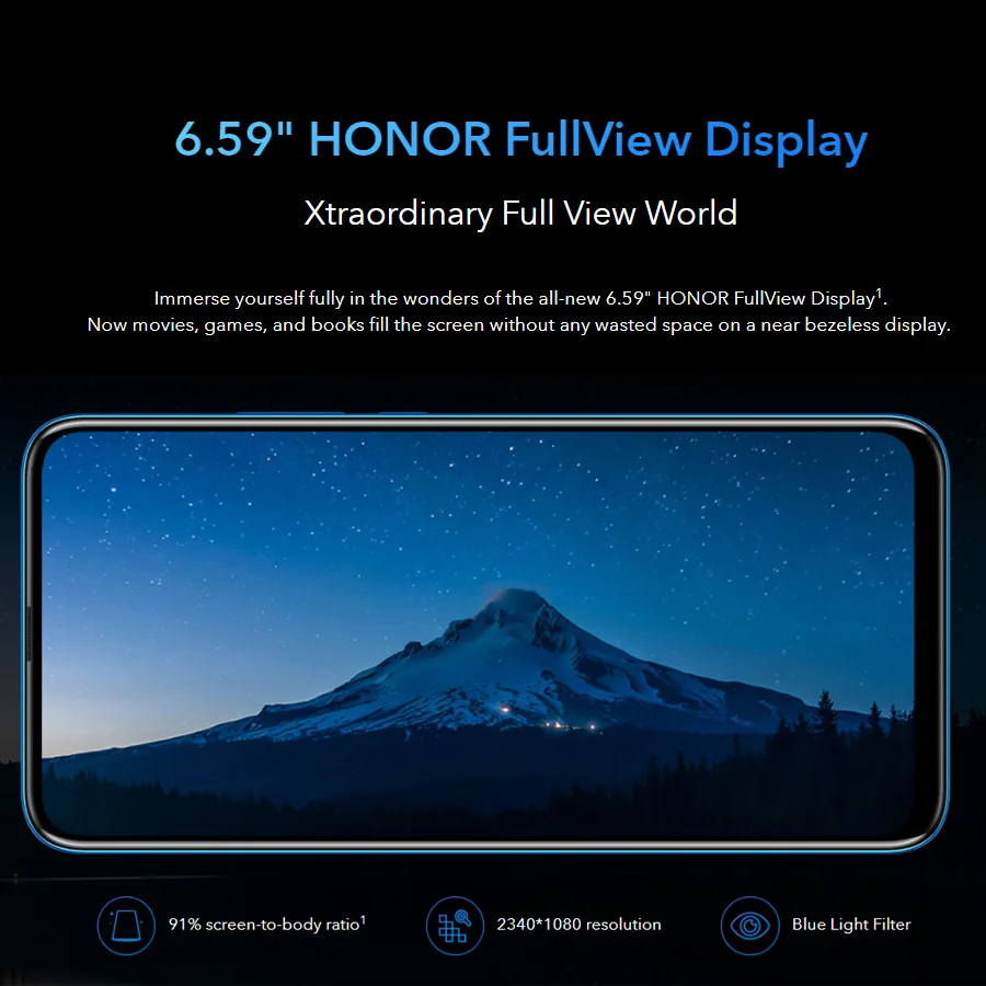 Абсолютно Новый honor 9x мобильный телефон 6 59 &quot8 ГБ ОЗУ 128 Гб ПЗУ Kirin 810 Восьмиядерный
