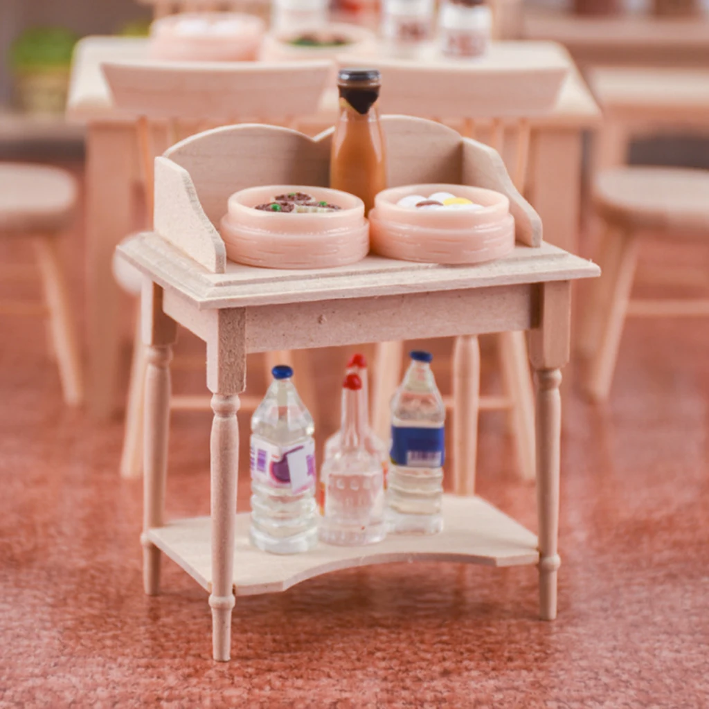 12th Dolls House Furniture Storage Rack Shelf Model Kitchen Accessory Scenes