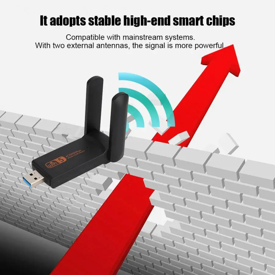 Usb Сетевая карта USB3.0 беспроводная сетевая карта 1900 Мбит/с 2,4G 5,8G двухдиапазонный WiFi адаптер для ноутбука Настольный ПК сетевая карта