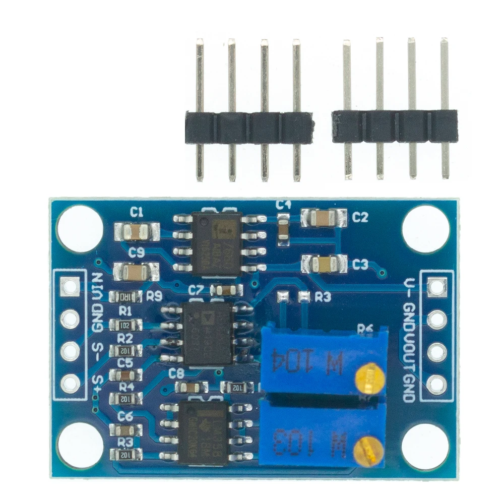 Ad620 Microvolt Mv Voltage Amplifier Signal Instrumentation Module ...