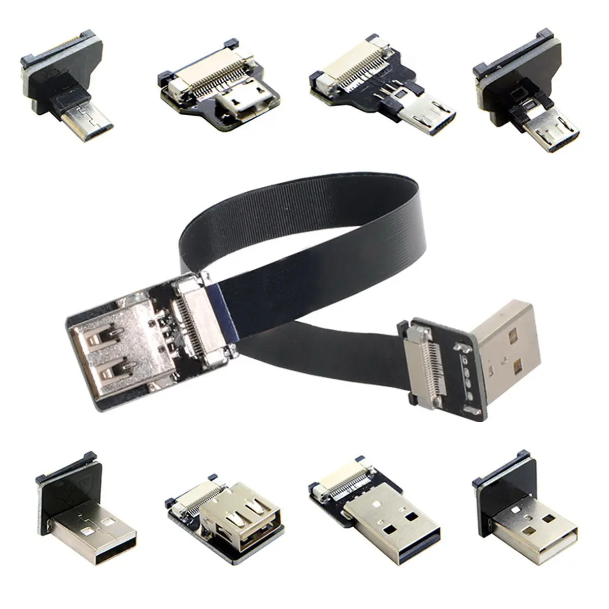 

USB2.0 Micro-USB USB-C Male Female Connector Socket for FPV HDTV Multicopter Aerial Photography