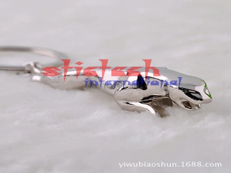by dhl or ems 100pcs Individuality leopard head keychain key chain metal stereo Leopard Keychain Ring hot sale | Автомобили и