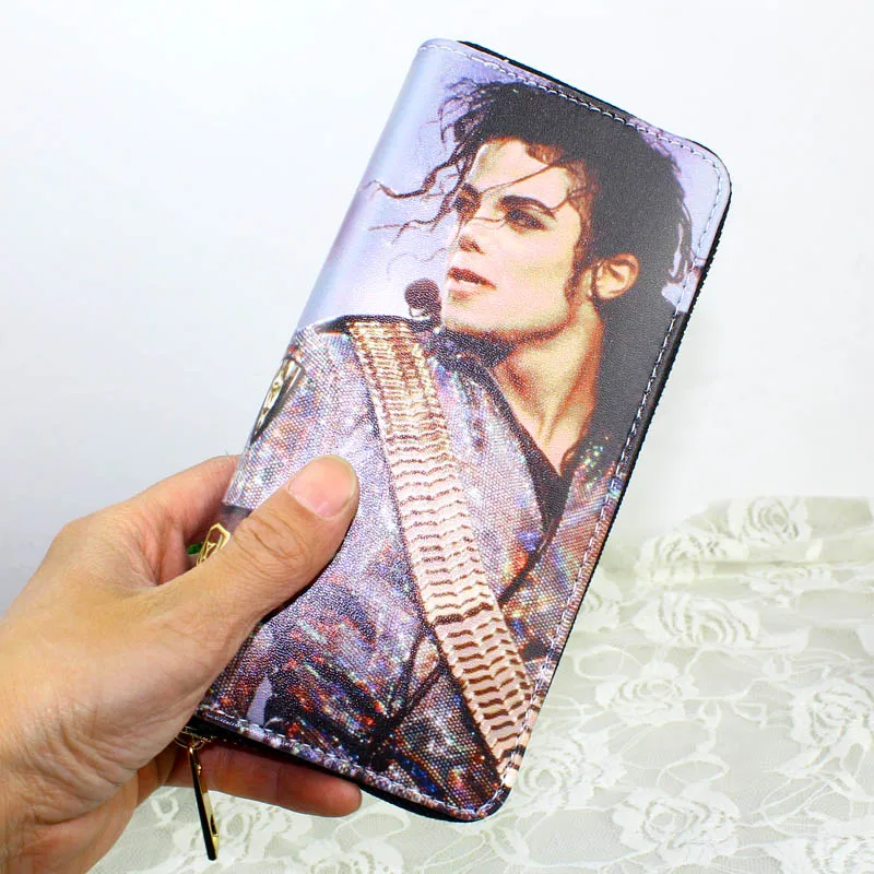 Wallet Zipper Coin Purse Lady Handbags Michael Jackson Pattern Moneybag Women Long Wallets Fashion Cards Bags Pocket Notecase Bags cb5feb1b7314637725a2e7: As Photo