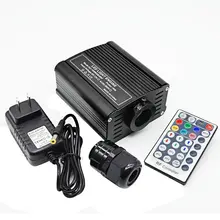 RGBW 16 Вт волоконно-оптический светильник драйвер двигателя 28 ключей RF пульт дистанционного управления f/PMMA Пластиковый кабель звезда Потолочный занавес DIY Многоцветный