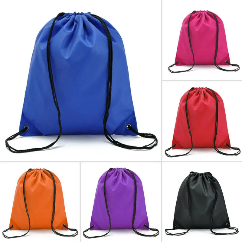 Goocheer-bolsas con cordón de cuerda, saco con cincha bolso para el gimnasio, bolsa para calzado deportivo, mochila grande con cordón, saco con cincha para gimnasio