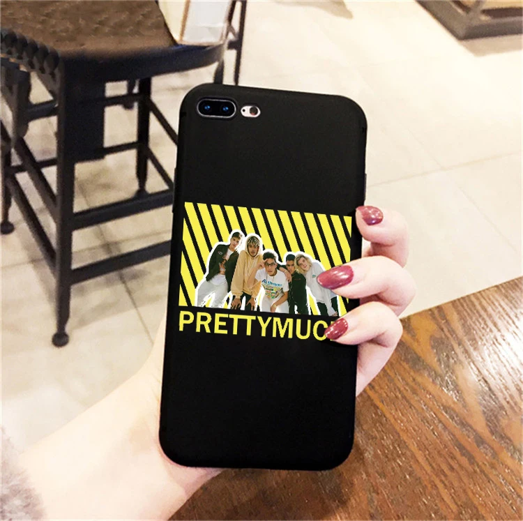 Мягкий силиконовый чехол PRETTYMUCH для iphone 6/6s, 6 Plus/6s Plus, 7/8, 7 Plus/8 Plus, X, XS, XR, XSMax