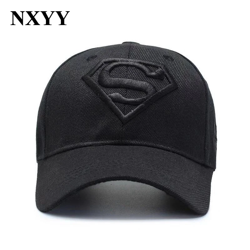 NXYY черная бейсболка Супермена S логотип кости шляпа с вышивкой на открытом воздухе Бейсбол Кепки для Для мужчин Snapback Кепки Хип-Хоп Стретч gorras para hombre