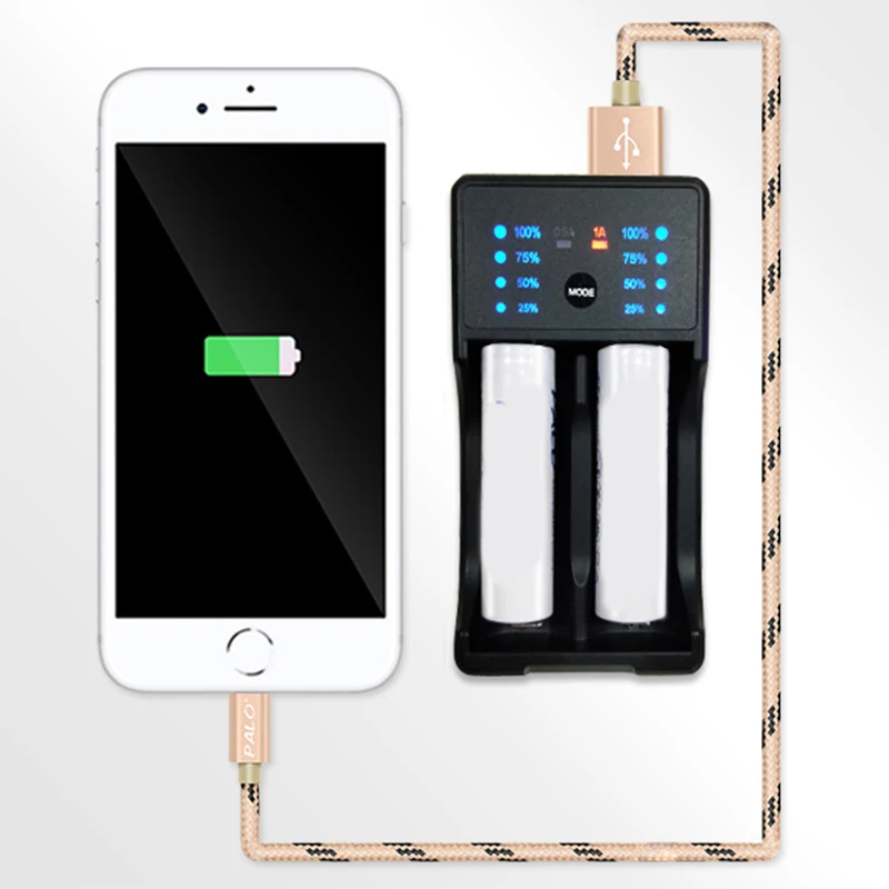 Usb интеллигентая(ый) Зарядное устройство с Мощность банк Функция для 1,2 никель-металл-гидридный аккумулятор с напряжением Cd Aa Aaa 18650 26650 3,7 V литий-ионный аккумулятор Перезаряжаемые батареи