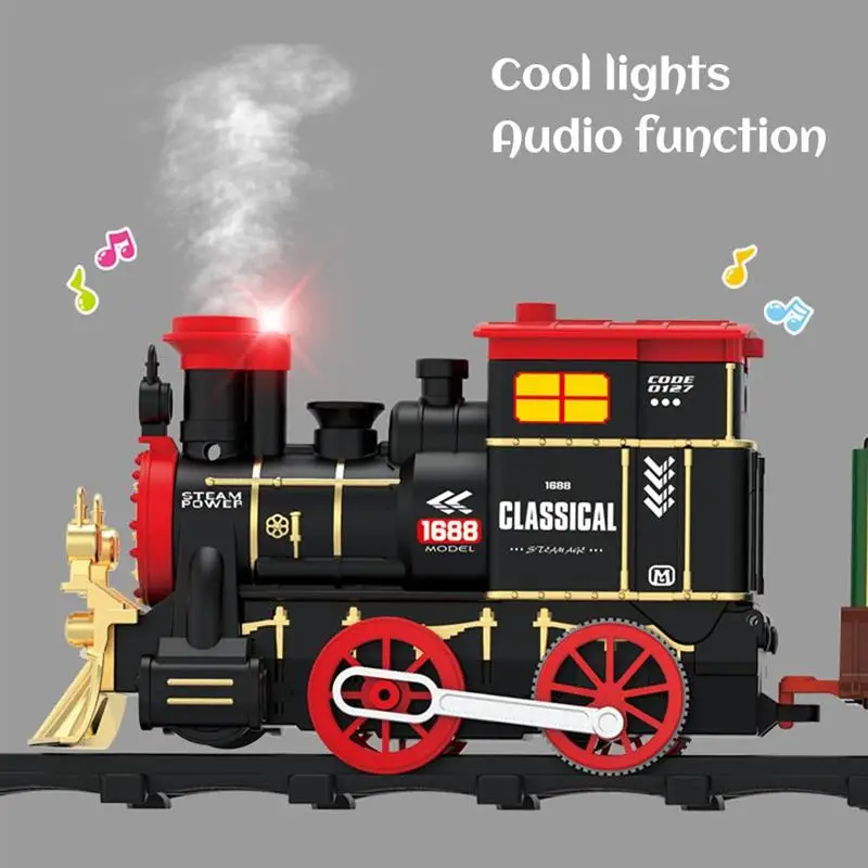 Steam Christmas 2022 2022 Christmas Electric Train Set With Light And Sound Christmas Retro Steam  Track Creative Tree Xmas Decor Kids Gift Model Toys|Diecasts & Toy  Vehicles| - Aliexpress