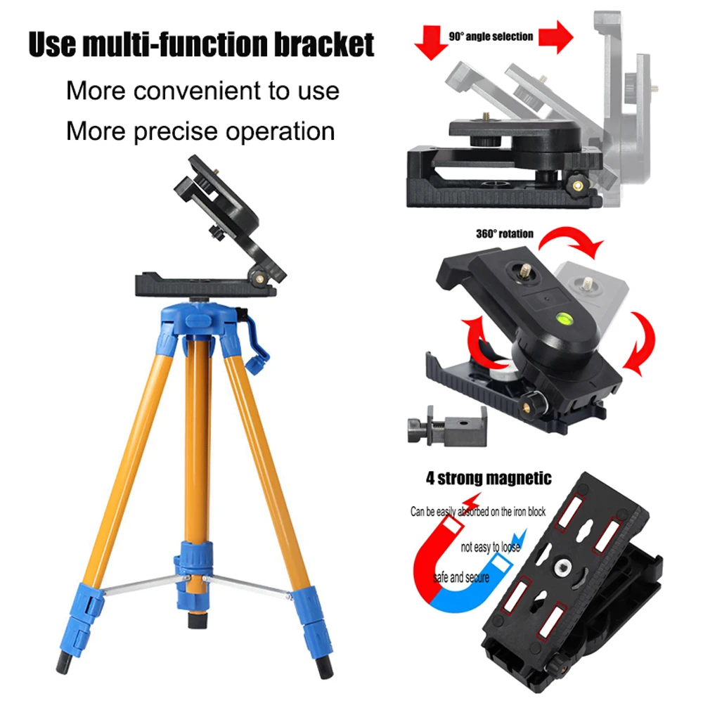 PUERCI laser level 360 degree rotatable wall mount bracket Laser level universal wall bracket for all 3D 4D laser level
