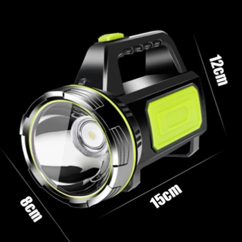 

LBER Rechargeable LED Searchlight Handheld Flashlight Waterproof Lantern Flashlight Safety Spotlight Camping Light
