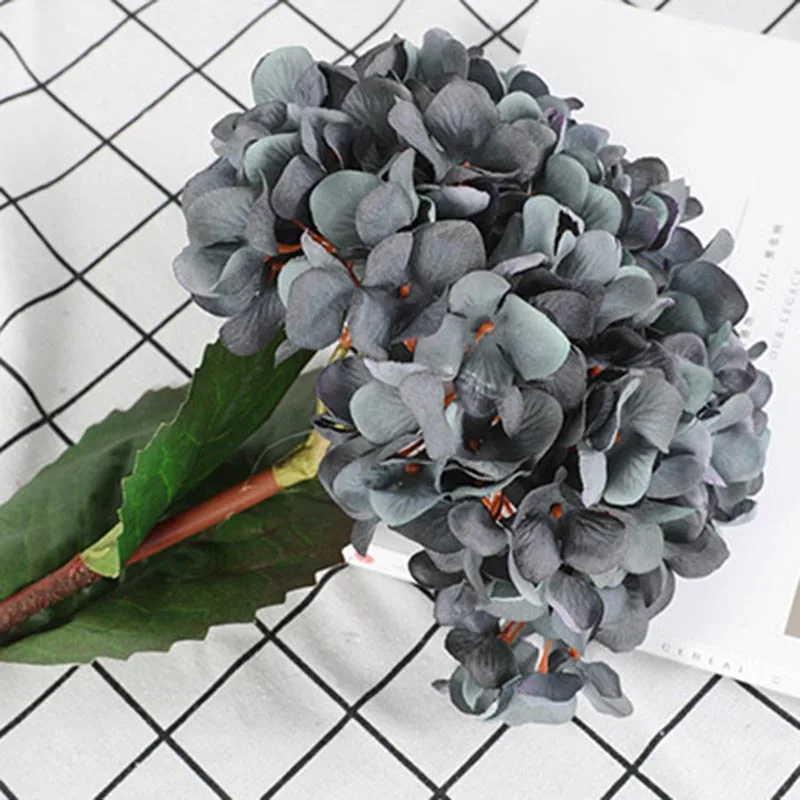 1 шт. Искусственный Гортензия декоративный цветочный букет для свадебной вечеринки домашний декор AUG889