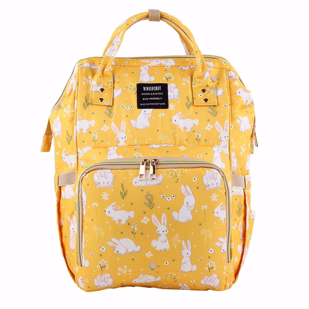yellow diaper bag