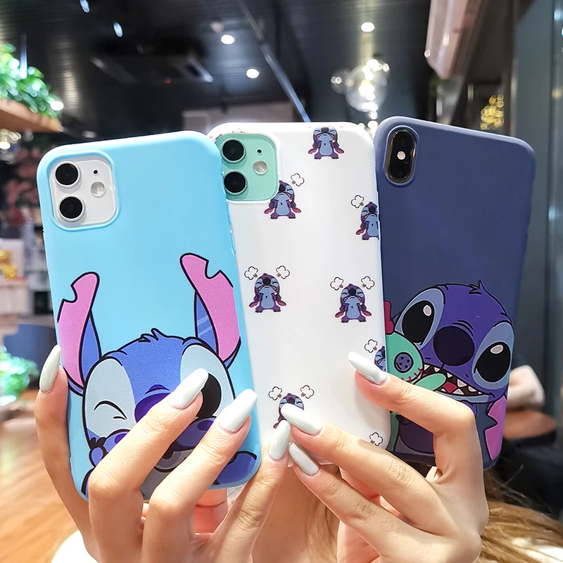 Чехол для телефона с мультяшной мышкой XiaoMi RedMi Note 8 7 6 5 K20 Pro Stitch матированные