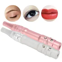 Моторно-вращательный для татуировок Электрический Полупостоянный карандаш для татуажа бровей для тела инструмент для микроблейдинга 110-240 в постоянный макияж n