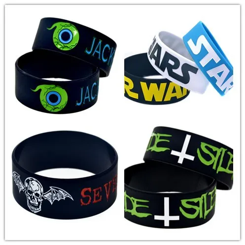 

wholesale Avenged Sevenfold, Star Wars, Jacksepticeye,Suicide Silence Silicone Bracelet Star band Music Bangle