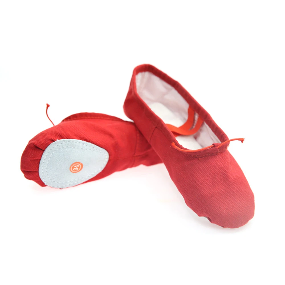 girls red ballet shoes