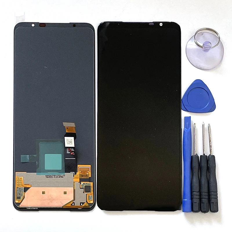 Original para Asus Rog Telefone Pro Rog Display Lcd Tela Mais Painel de Toque Digitador Quadro para Rog 5s Pro Final Zs673ks 6.78 - Image 4