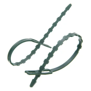 

100pcs Plastic Bandage Garden Plant Straps Fastening Strap Plants Fixing Tool