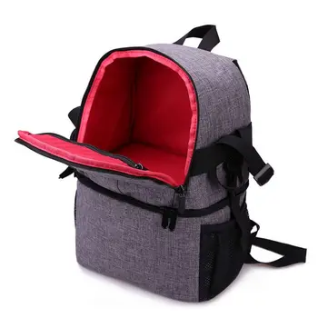 

Photo Camera DSLR Video Waterprpof Oxford Fabric Soft Padded Shoulders Backpack SLR Bag Case for Canon Nikon Sony(red)