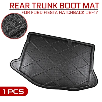 

Car Floor Mat Carpet For Ford Fiesta Hatchback 2009-2017 Rear Trunk Anti-mud Cover